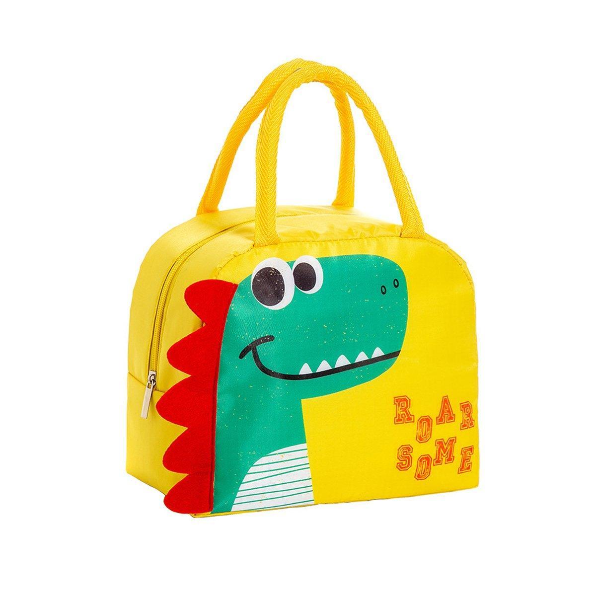 3D Bento Lunch Bag Cartoon Handbag Insulated Food Box Bag for Students LunchTote - Navy Blue Space Bear