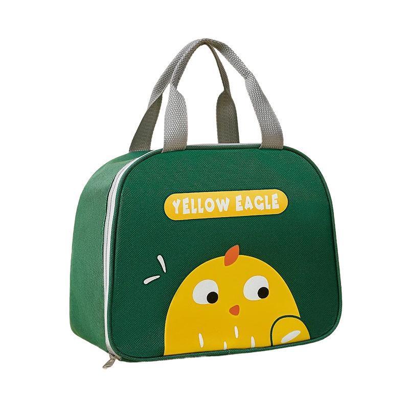 Cute Cartoon Lunch Bag Reusable Insulated School Lunch Box Cooler Tote Boy Girl - Pink