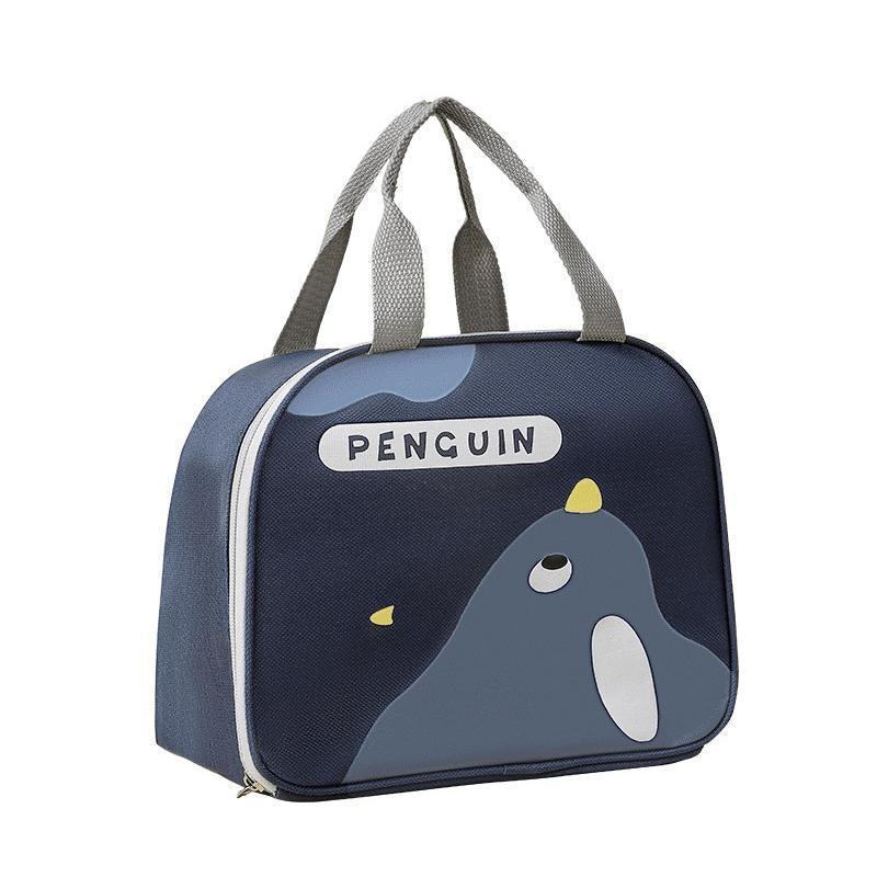 Cute Cartoon Lunch Bag Reusable Insulated School Lunch Box Cooler Tote Boy Girl - Pink