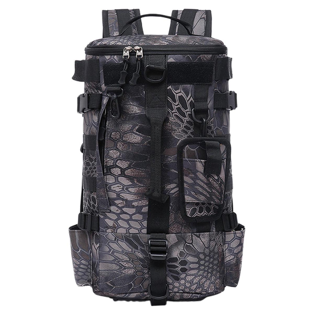 Waterproof Fishing Tackle Bag Large Capacity Multi Functional Shoulder Storage - Khaki Camouflage