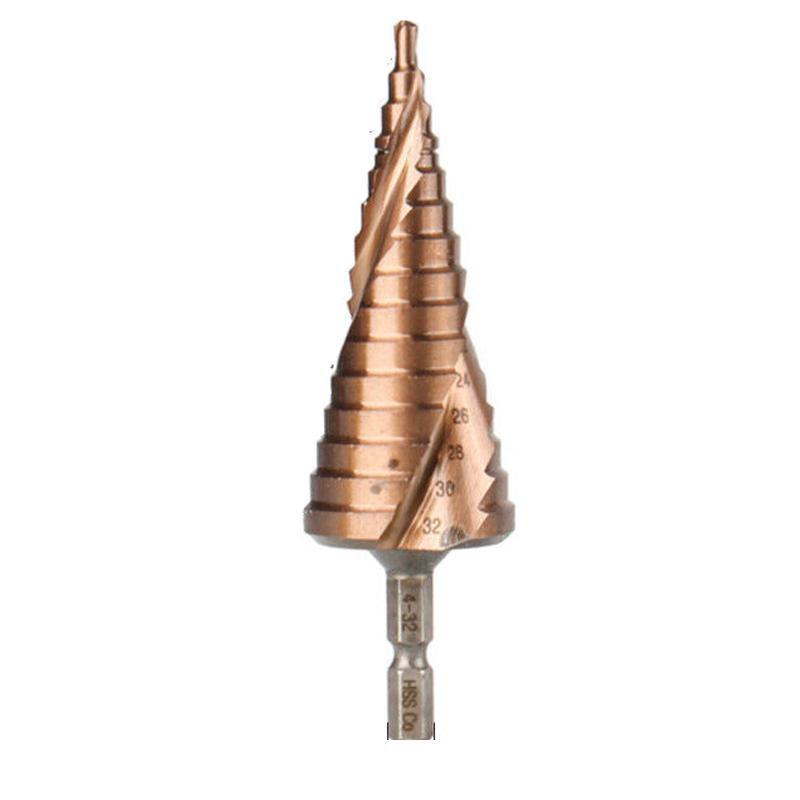 Hss M35 Cobalt Steel Step Cone Drill Bit Hole Saw Cutter 4-12/20/32Mm 5-21/27Mm - M35 Co 4-12mm