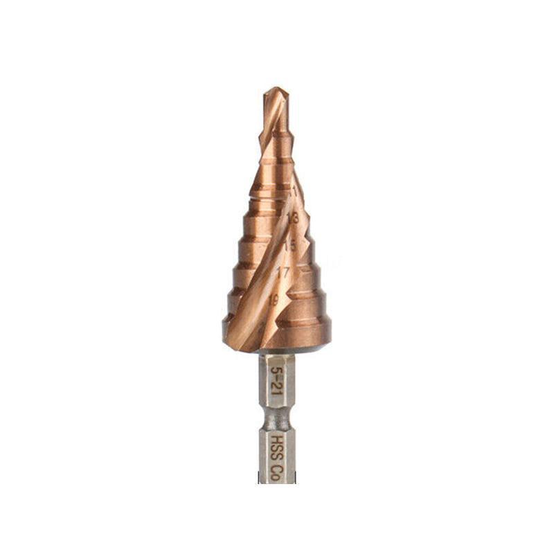 Hss M35 Cobalt Steel Step Cone Drill Bit Hole Saw Cutter 4-12/20/32Mm 5-21/27Mm - M35 Co 4-12mm
