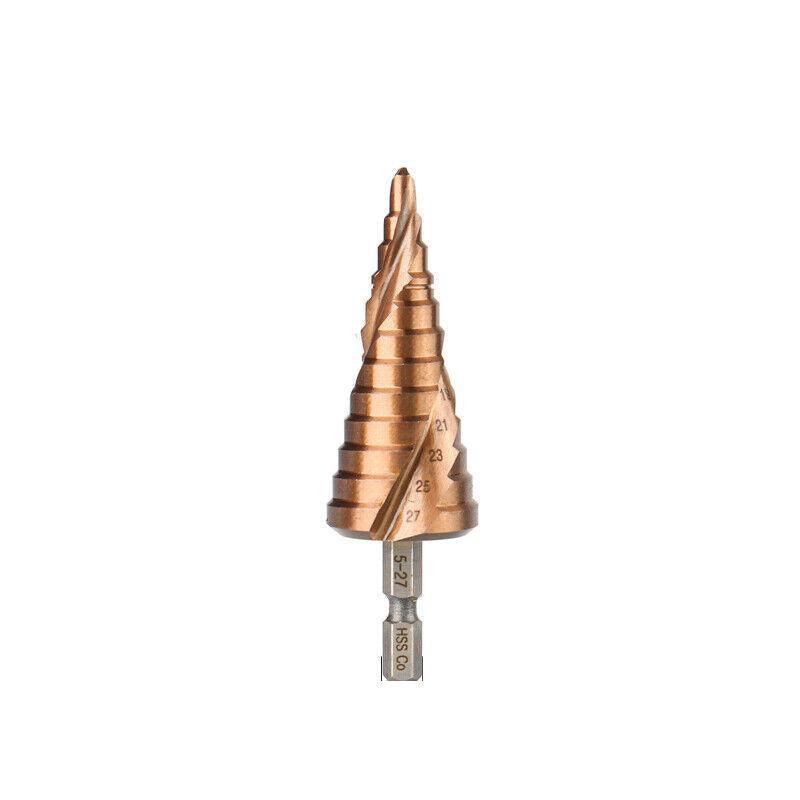 Hss M35 Cobalt Steel Step Cone Drill Bit Hole Saw Cutter 4-12/20/32Mm 5-21/27Mm - M35 Co 4-32mm