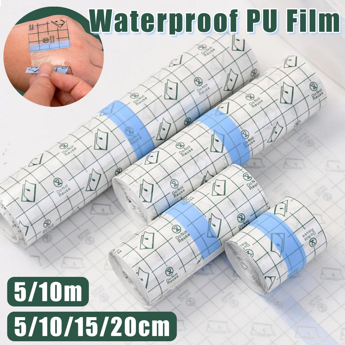 Waterproof PU Film Adhesive Tape Transparent High Stickiness Cuttable Bandage - 5cm x 10m
