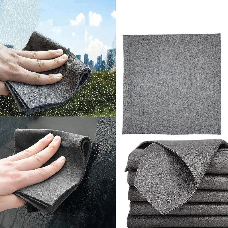 5 Size Thickened Magic Cleaning Cloth Reusable Streak Free Microfiber Rag - 50*50cm