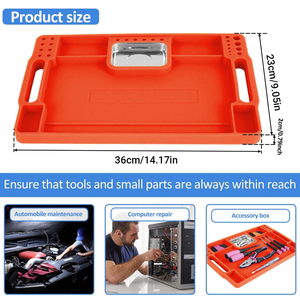 Silicone Tool Tray Silicone Tool Part Tray Organizer Workshop Garage Accessories
