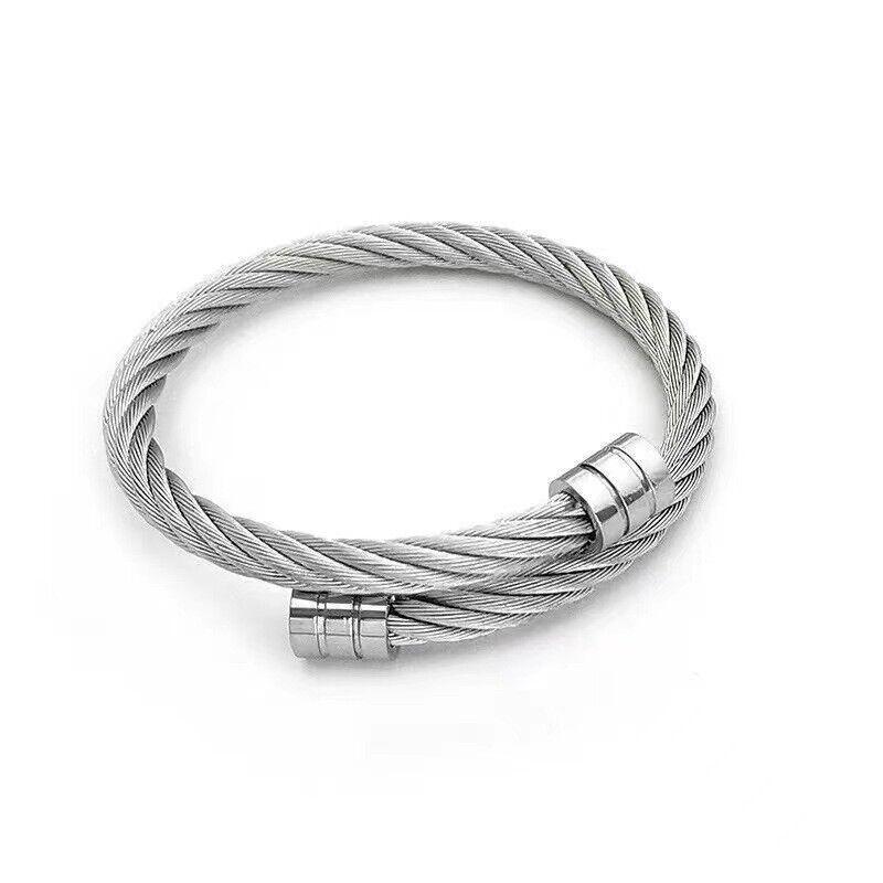 Lymph Drainage Magnetic Bracelets  Crainoc Titaniumion Osimium Bangle NEW - Rose Gold