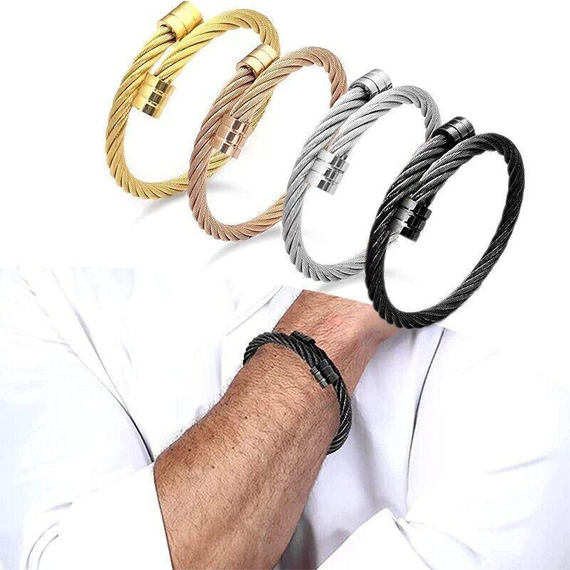 Lymph Drainage Magnetic Bracelets  Crainoc Titaniumion Osimium Bangle NEW - Silver