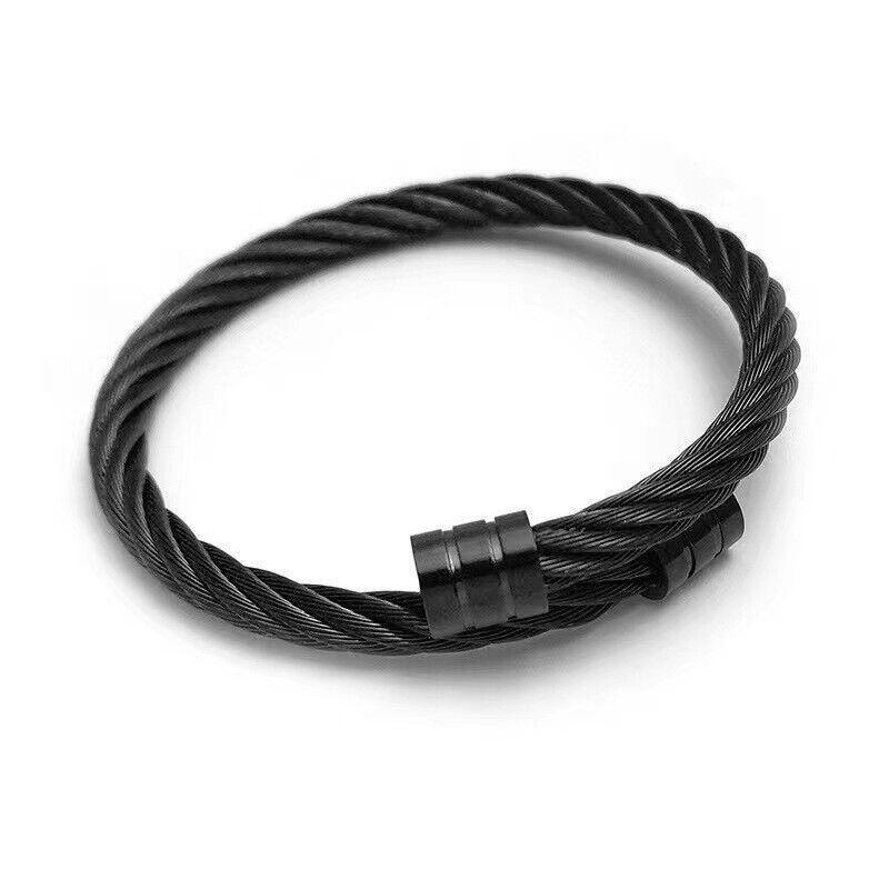 Lymph Drainage Magnetic Bracelets  Crainoc Titaniumion Osimium Bangle NEW - Silver