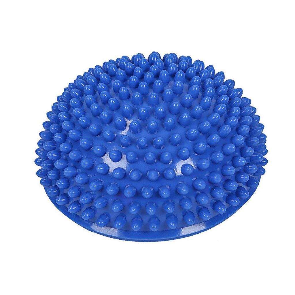 Spiky Massage Ball PVC Half Round Yoga Exercise Foot Hand Cushion - Red