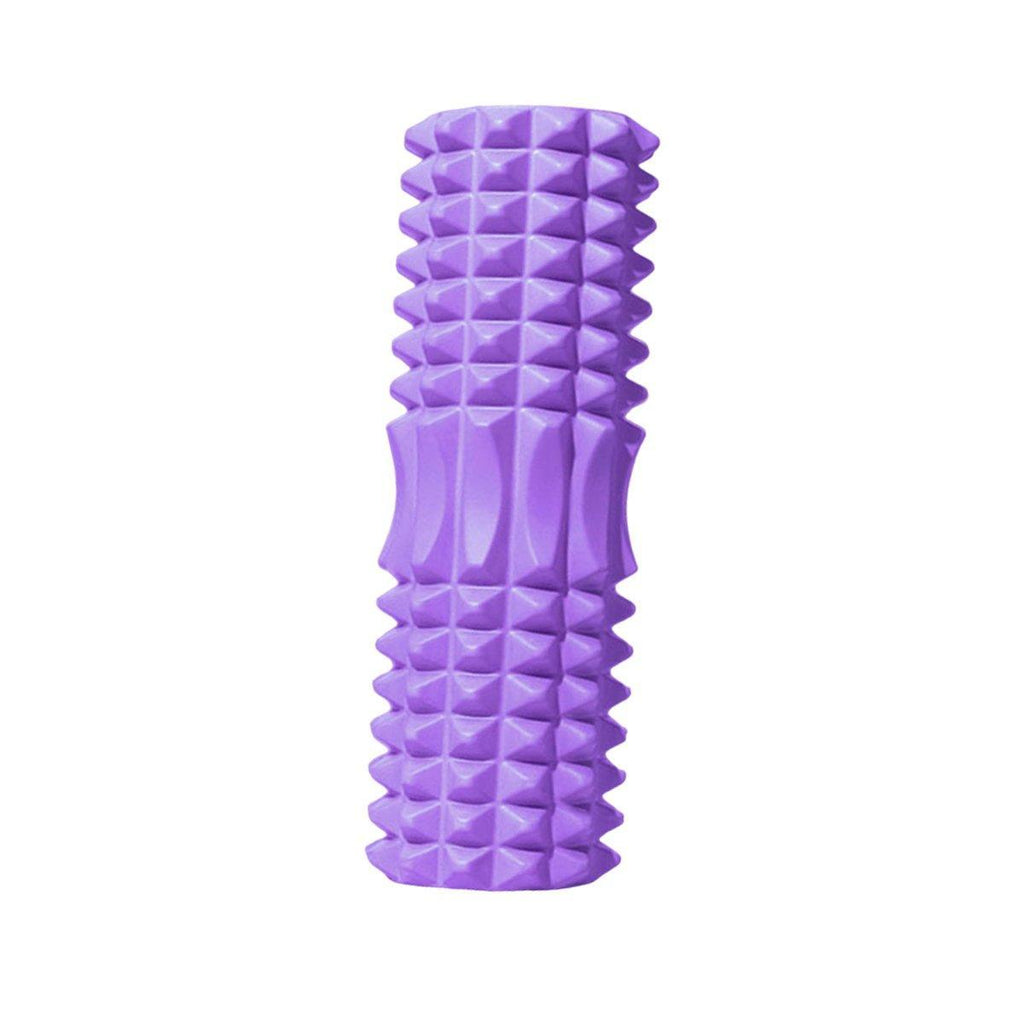 High Density EVA Foam Roller Yoga Massage Stick for Fitness - Crescent Style Blue-45cm