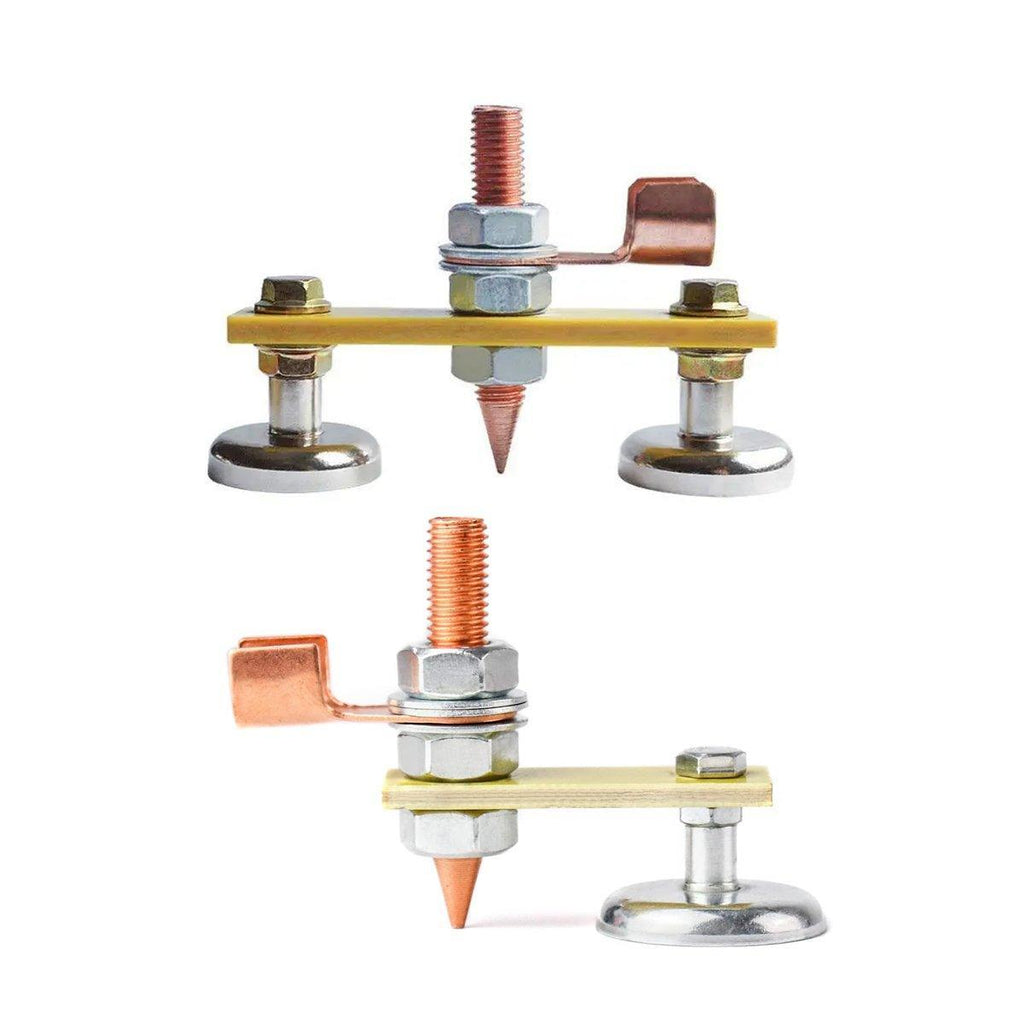 2pcs Magnetic Welding Ground Clamps Heavy Duty Metal Holder Magnet Support Tool - Single