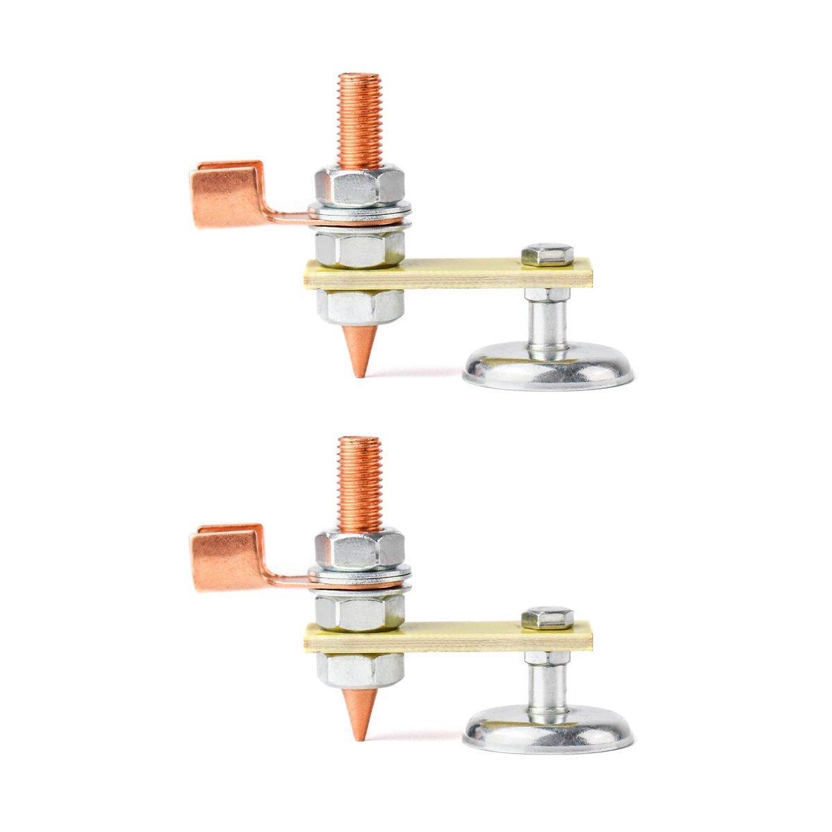 2pcs Magnetic Welding Ground Clamps Heavy Duty Metal Holder Magnet Support Tool - Single