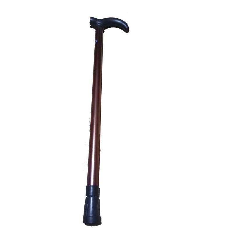 Metal Walking Stick Travel Retractable Cane Pole Compact Adjustable Lightweight - Yellow