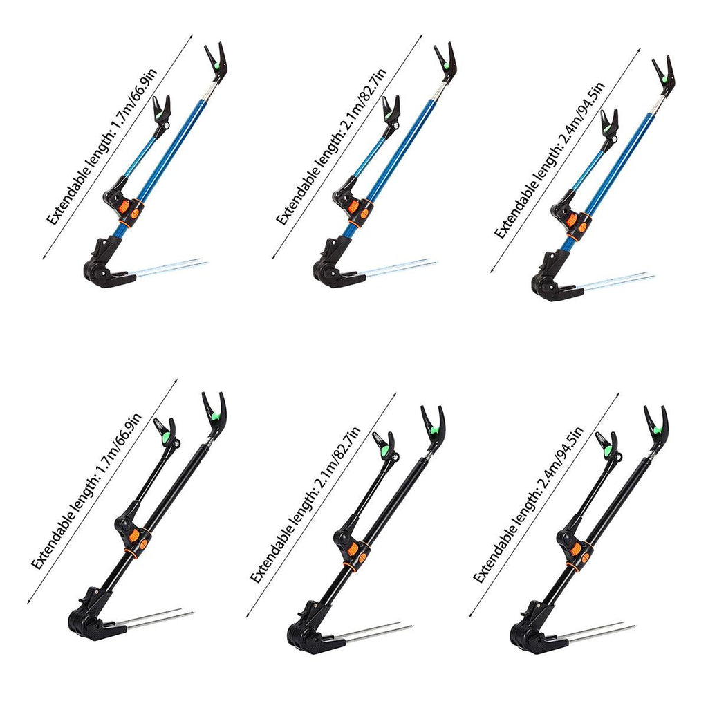 Bracket Fishing Rod Holder Multi Functional Rod Stand for Fishing and Outdoors - Blue-170cm