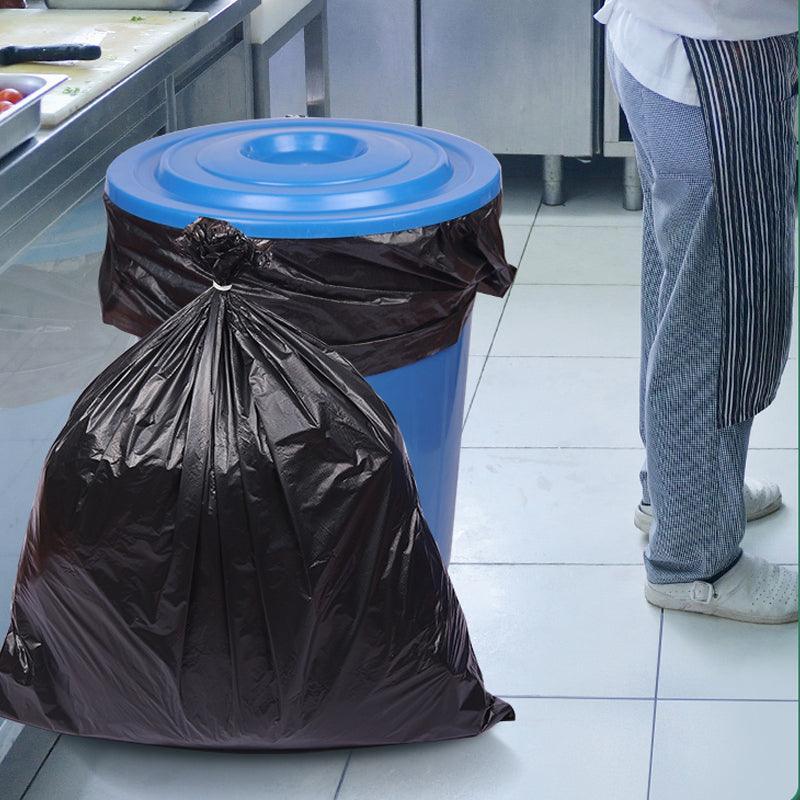 100Pcs Heavy-Duty Black Bin Bags - Durable Waste Refuse Sacks - 90*100cm-100PCS