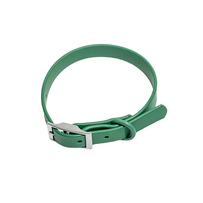 PVC Dog Collar Working Dog Kennels Waterproof Soft Adjustable for Pets M Size - Dark Blue