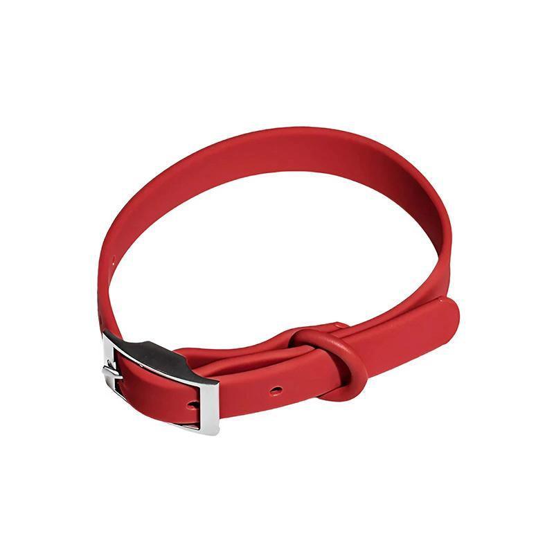 PVC Dog Collar Working Dog Kennels Waterproof Soft Adjustable for Pets L Size - Dark Blue