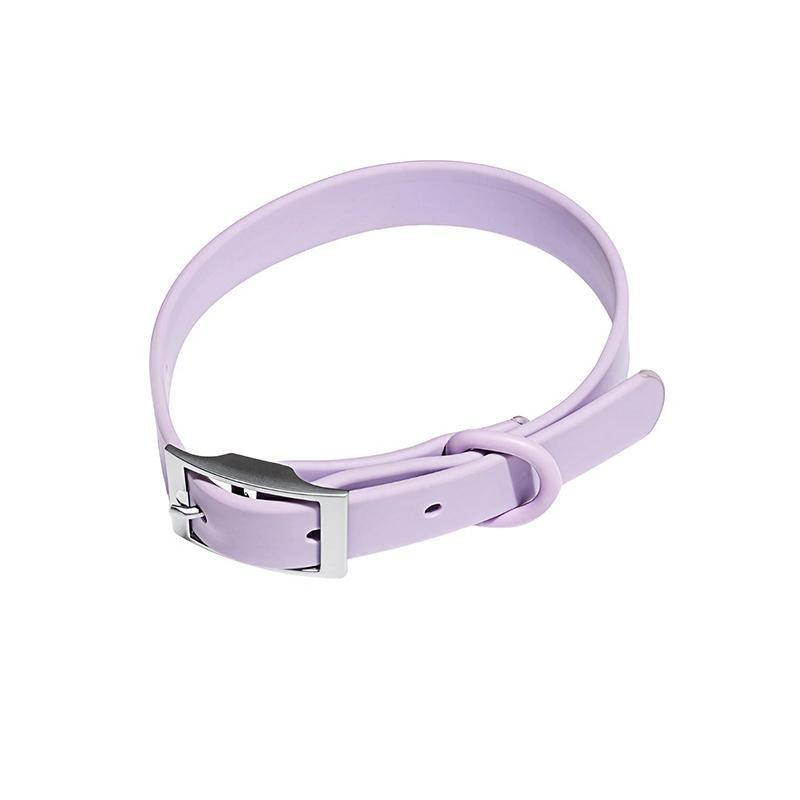 PVC Dog Collar Working Dog Kennels Waterproof Soft Adjustable for Pets L Size - Apricot