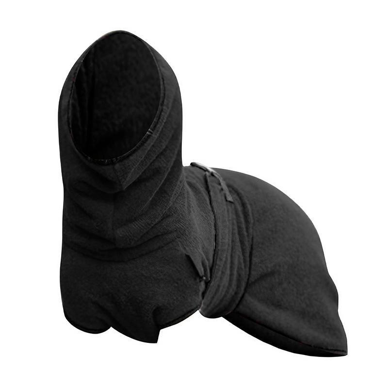 Dog Puppy Hoodies Jacket Solid Coat Pet Winter Soft Warm Clothes S-5XL Black - 2XL