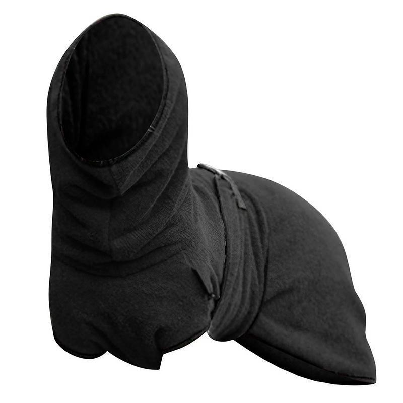 Dog Puppy Hoodies Jacket Solid Coat Pet Winter Soft Warm Clothes S-5XL Black - 2XL