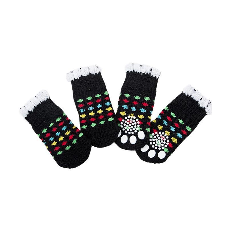 Dog Socks Non-Slip Grip Slip Anti-Slip - Puppy Cat Pet Shoes Slippers S Size - Yellow ducklings