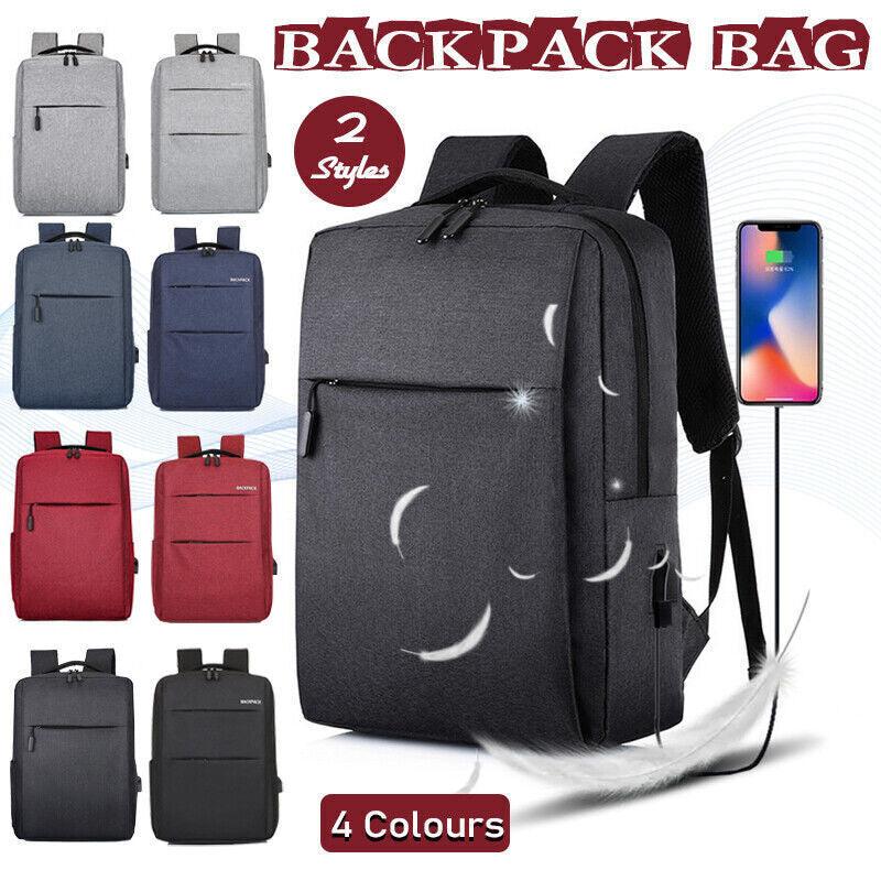Waterproof Laptop Backpack Bag for Men Women School Travel Business Use - Blue 1 Zipper