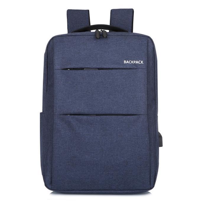 Waterproof Laptop Backpack Bag for Men Women School Travel Business Use - Blue 1 Zipper