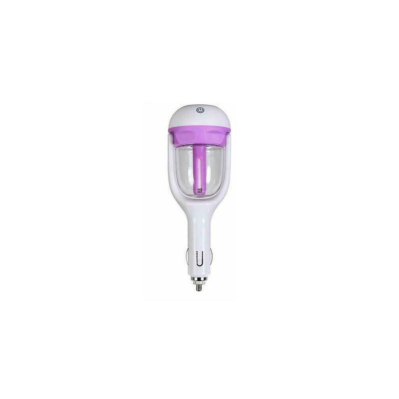 Mini Car Air Humidifier Essential Oil Diffuser Ultrasonic Aroma Mist Purifier - Blue