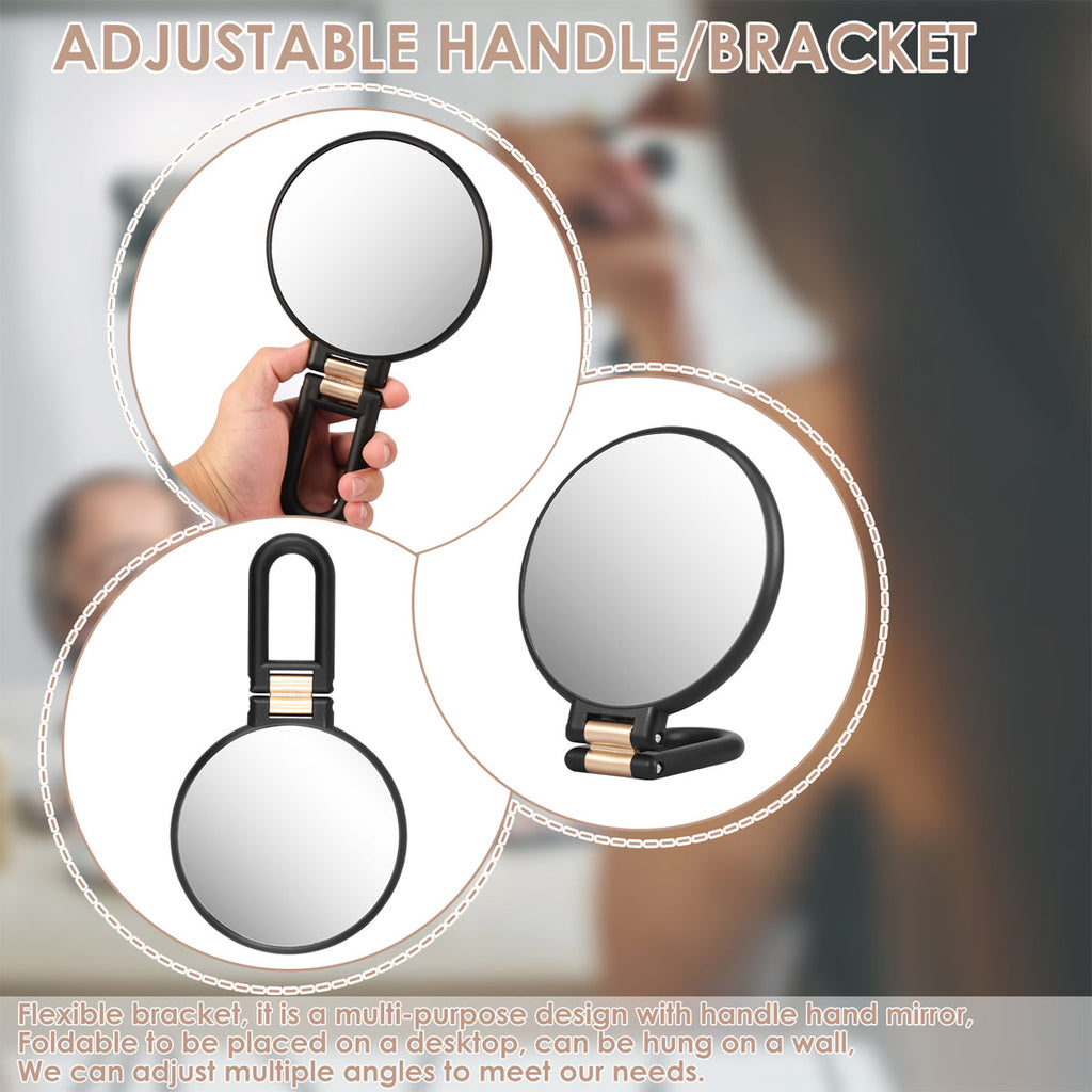 Makeup Mirror Handheld Magnifying Mirror 30X Portable Mirror Compact Travel Tool - White