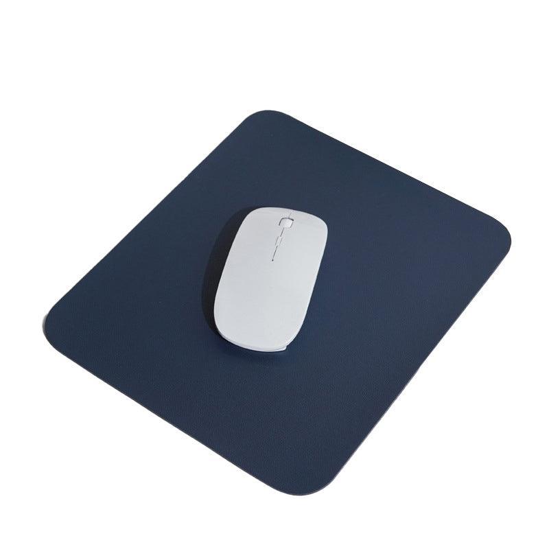 Pu Leather Gaming Mouse Pad Desk Mat Anti-Slip Speed Mousepad 22X22Cm Waterproof - Black