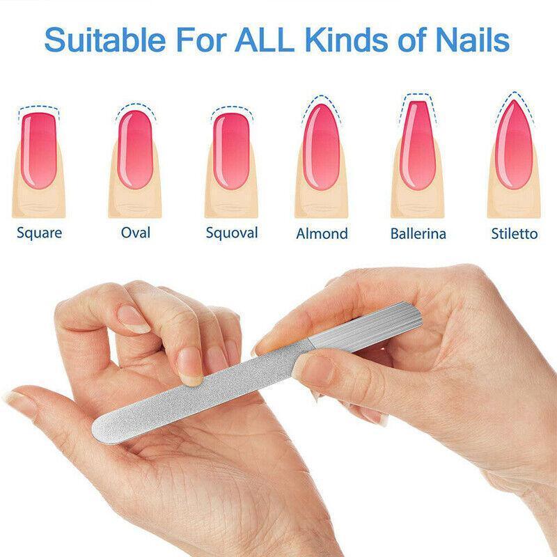 Diamond Nail File for Hand Foot Care Manicure Podiatry Tool 20.2cm - 3PCS