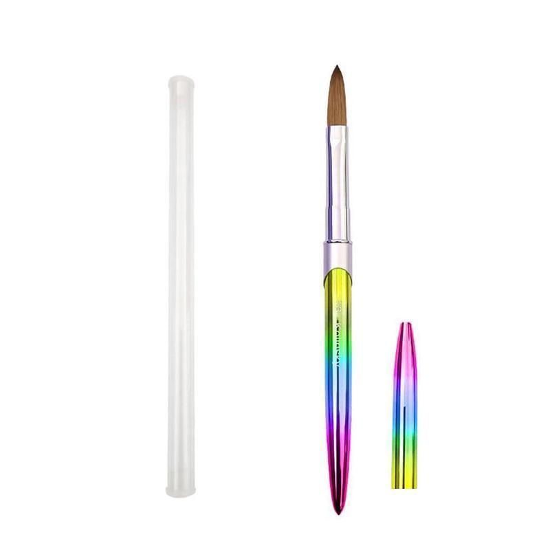 Kolinsky Acrylic Nail Art Brush Manicure Powder Professional Tools Size 2-18 - 14#
