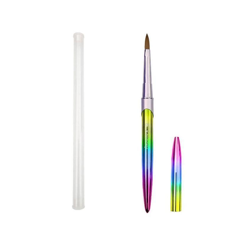 Kolinsky Acrylic Nail Art Brush Manicure Powder Professional Tools Size 2-18 - 16#
