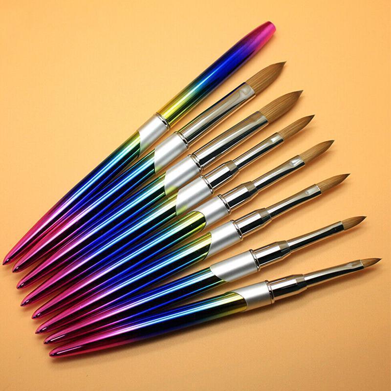 Kolinsky Acrylic Nail Art Brush Manicure Powder Professional Tools Size 2-18 - 2#