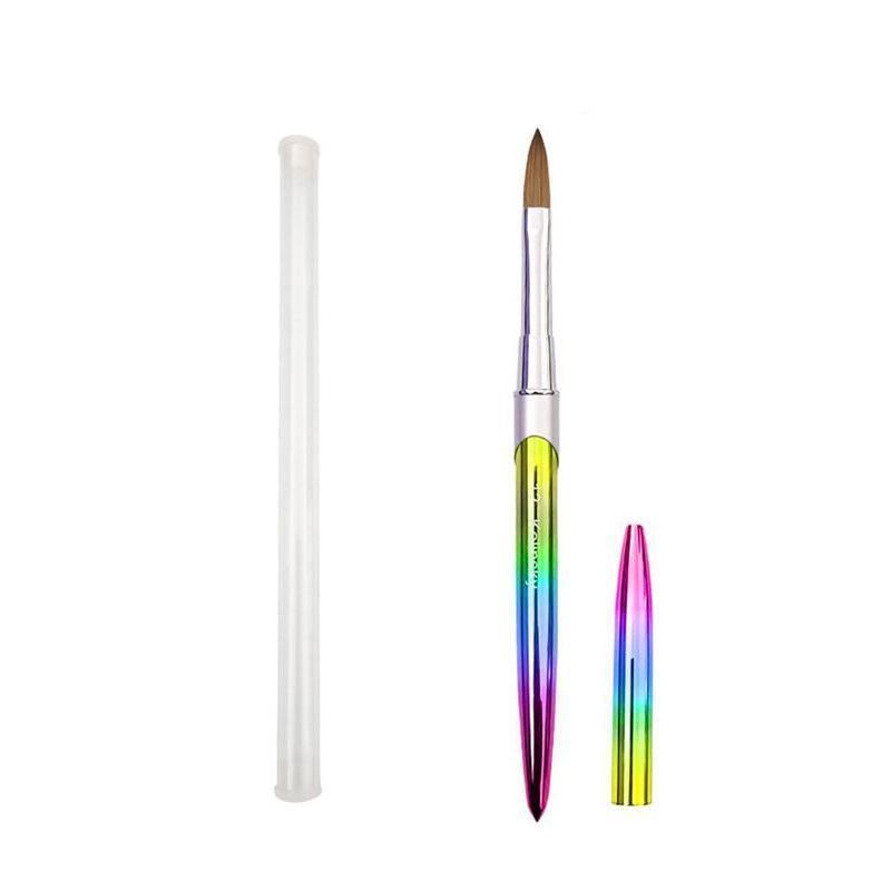 Kolinsky Acrylic Nail Art Brush Manicure Powder Professional Tools Size 2-18 - 2#