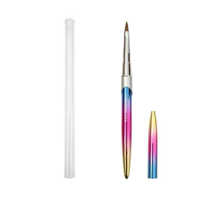 Kolinsky Acrylic Nail Art Brush Manicure Powder Professional Tools Size 2-18 - 4#