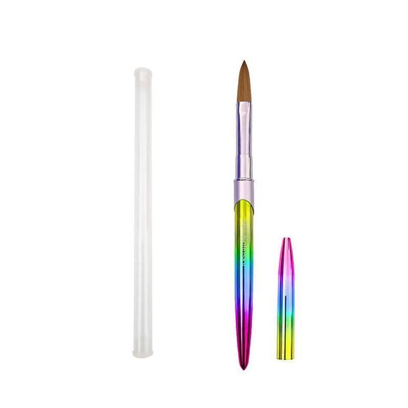 Kolinsky Acrylic Nail Art Brush Manicure Powder Professional Tools Size 2-18 - 6#