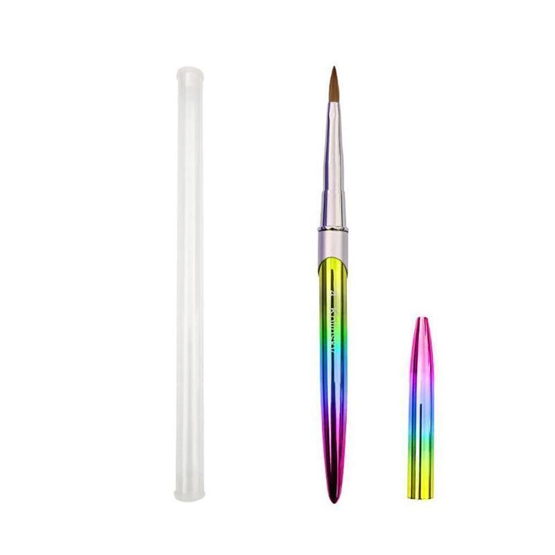 Kolinsky Acrylic Nail Art Brush Manicure Powder Professional Tools Size 2-18 - 8#