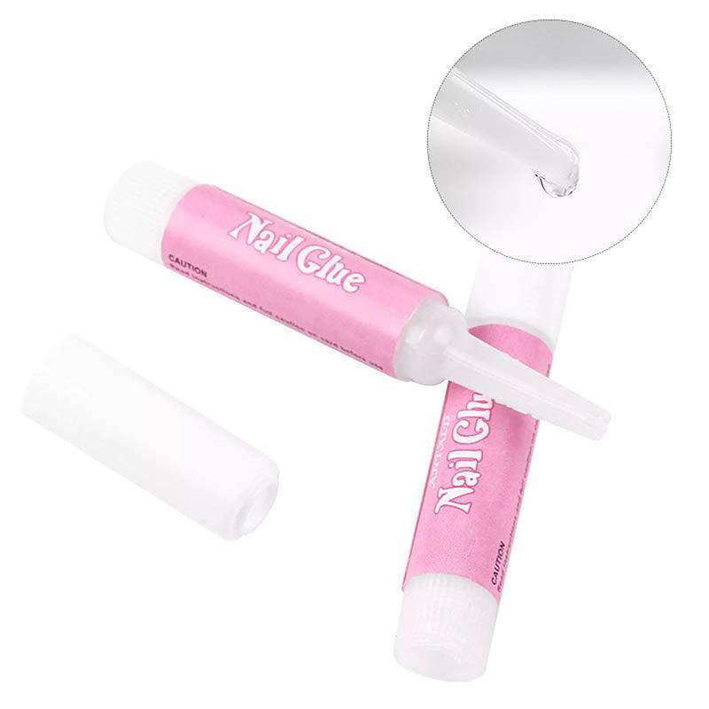 Nail Glue Adhesive 2g for Fake Nails Tips Acrylic Nail Art Strong Bond 2 to 50PCS - 50PCS