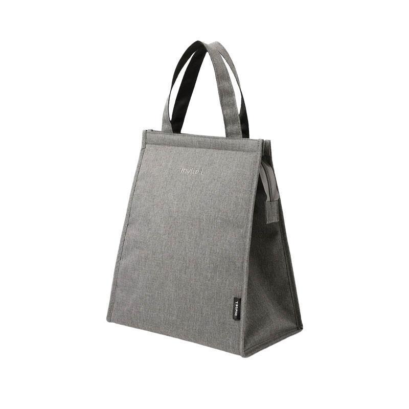 M Size Lunch Bag Thermal Insulated Box Bento Pouch Food Tote Work School Picnic - Navy
