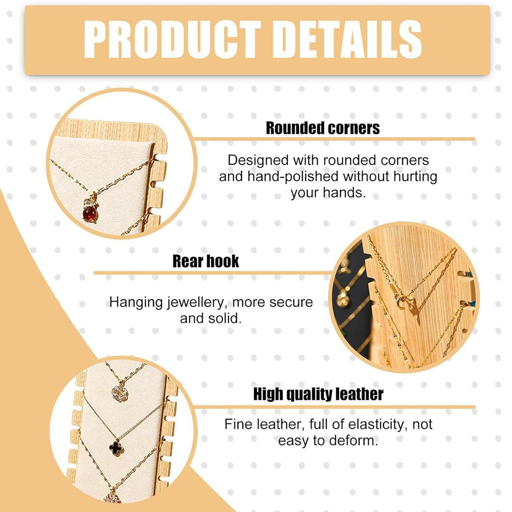 Jewellery Display Rack Necklace Hanging Stand Organiser Holder for Accessories - Black