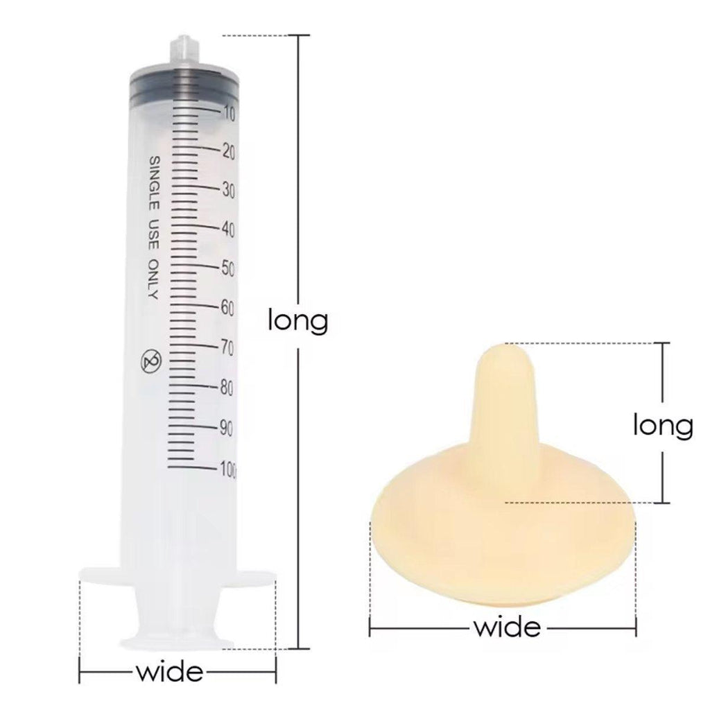Kitten Puppy Pet Feeding Syringe Feeder Cat Dog Nursing Bottle with Pacifier - S-5PCS