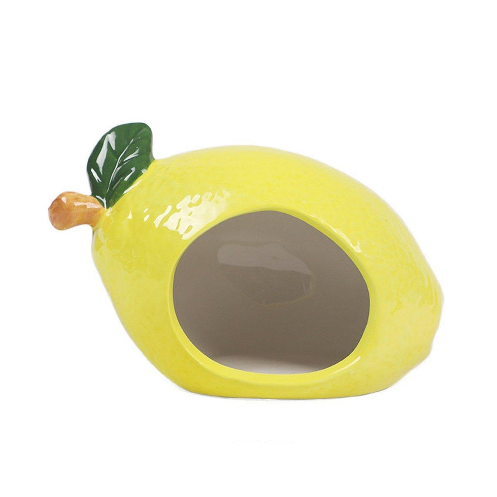 Ceramic Hamster Nest Shelter Landscaping Supplies Small Animal Hideout House - Orange