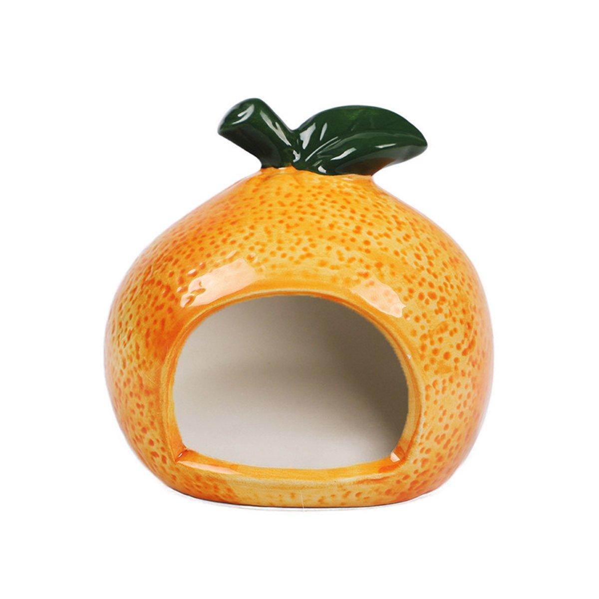 Ceramic Hamster Nest Shelter Landscaping Supplies Small Animal Hideout House - Watermelon