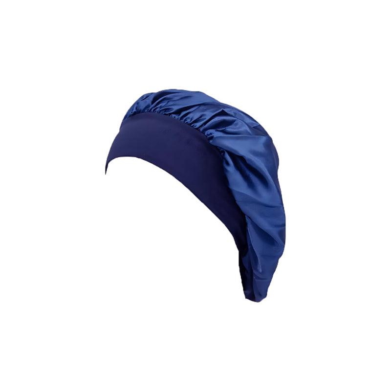 Sleeping Bonnet Hair Wrap Silk Satin Cap Women Elastic Night Soft Hat Headwear - Skin Pink
