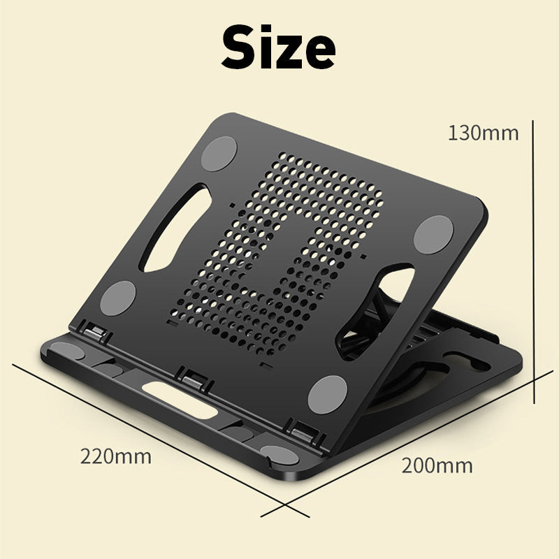 Portable Laptop Stand Foldable Adjustable Lazy Computer Desk - White