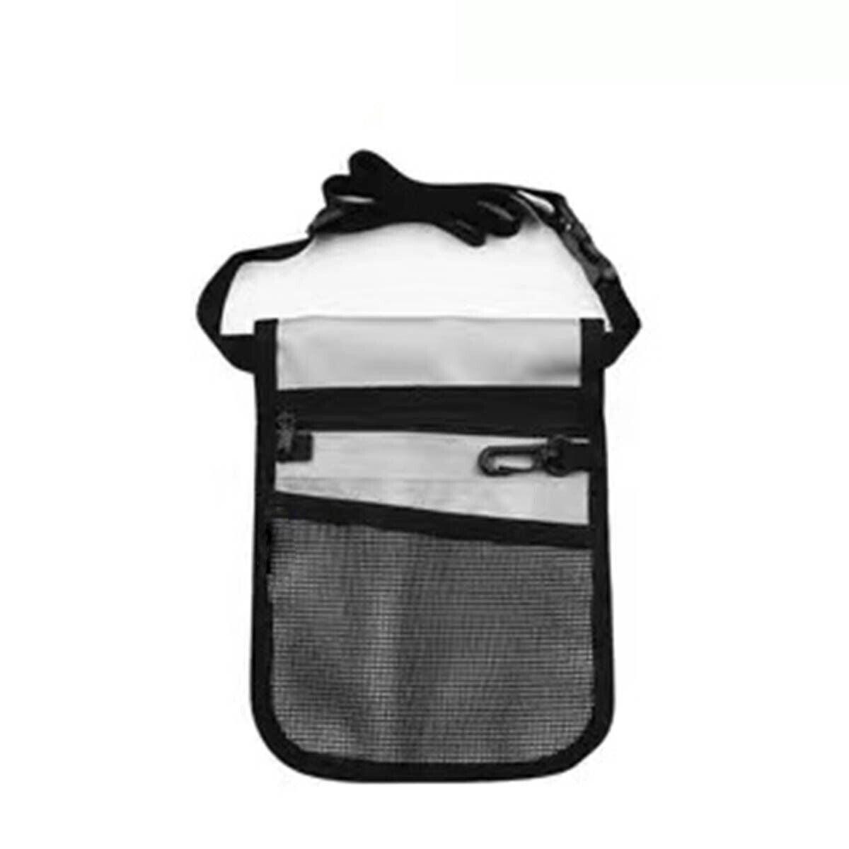 Nurse Pouch Waist Bag Medical Tool Organizer Pocket Belt with Keyring - Navy Blue