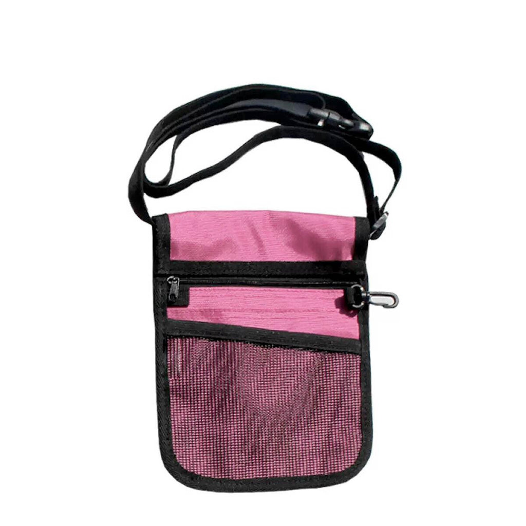 Nurse Pouch Waist Bag Medical Tool Organizer Pocket Belt with Keyring - Navy Blue