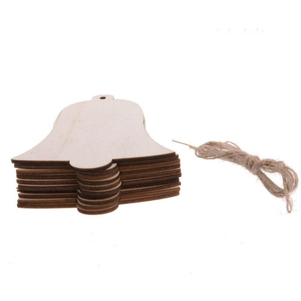Wooden Christmas Hanging Ornament for Tree DIY Craft Decoration 10pcs - Deer02